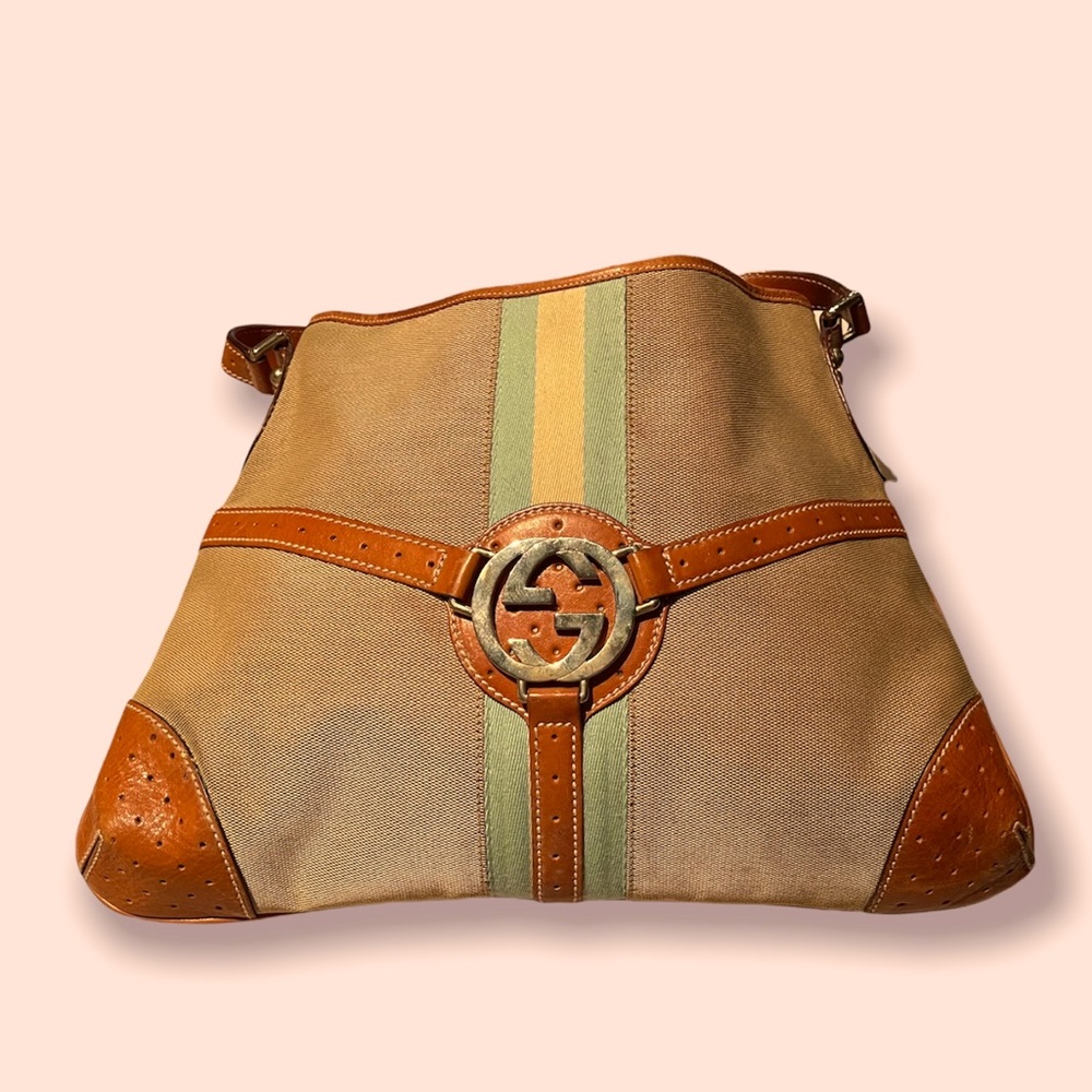 Authentic Gucci Jackie Equestrian large handbag